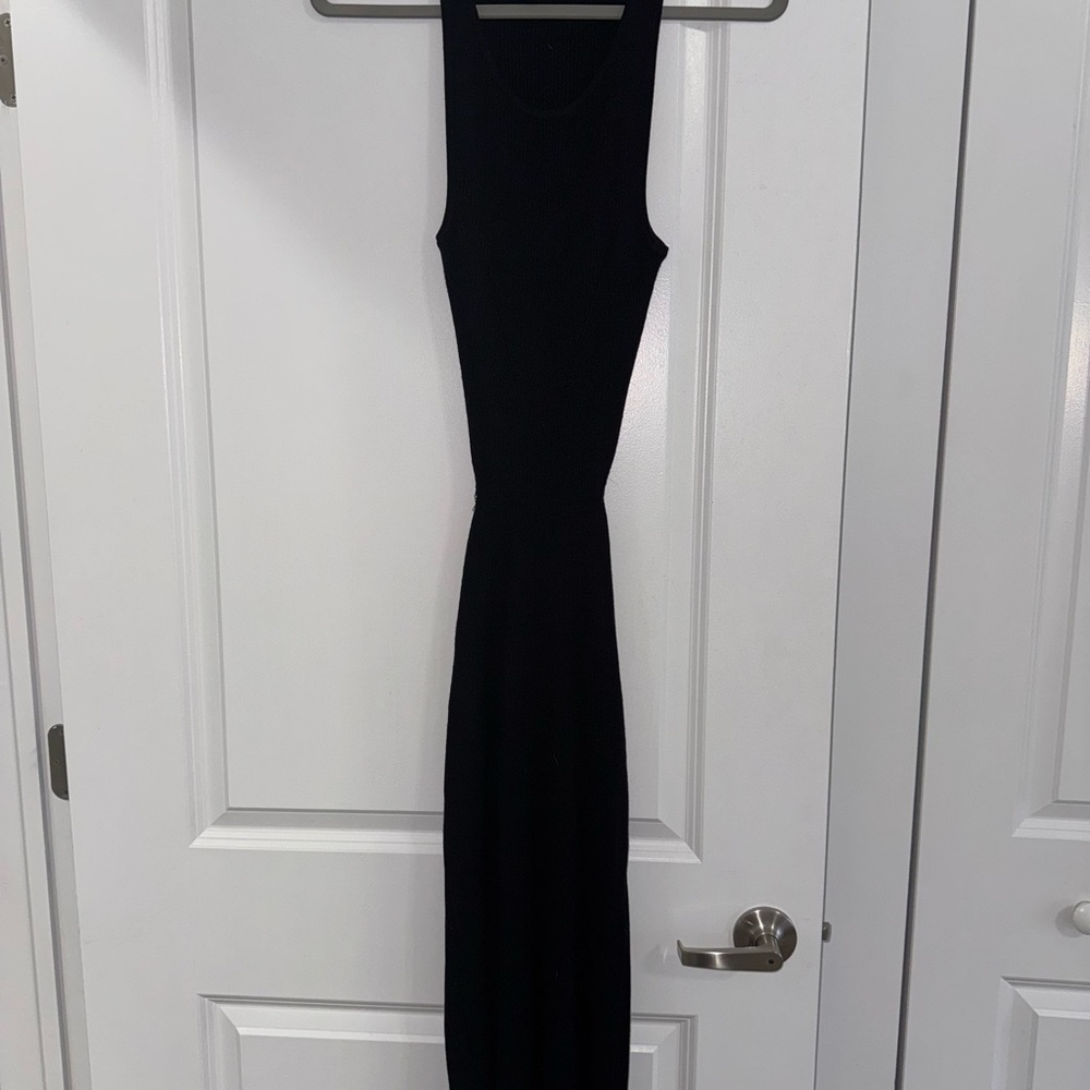 Black Cutout Back Dress